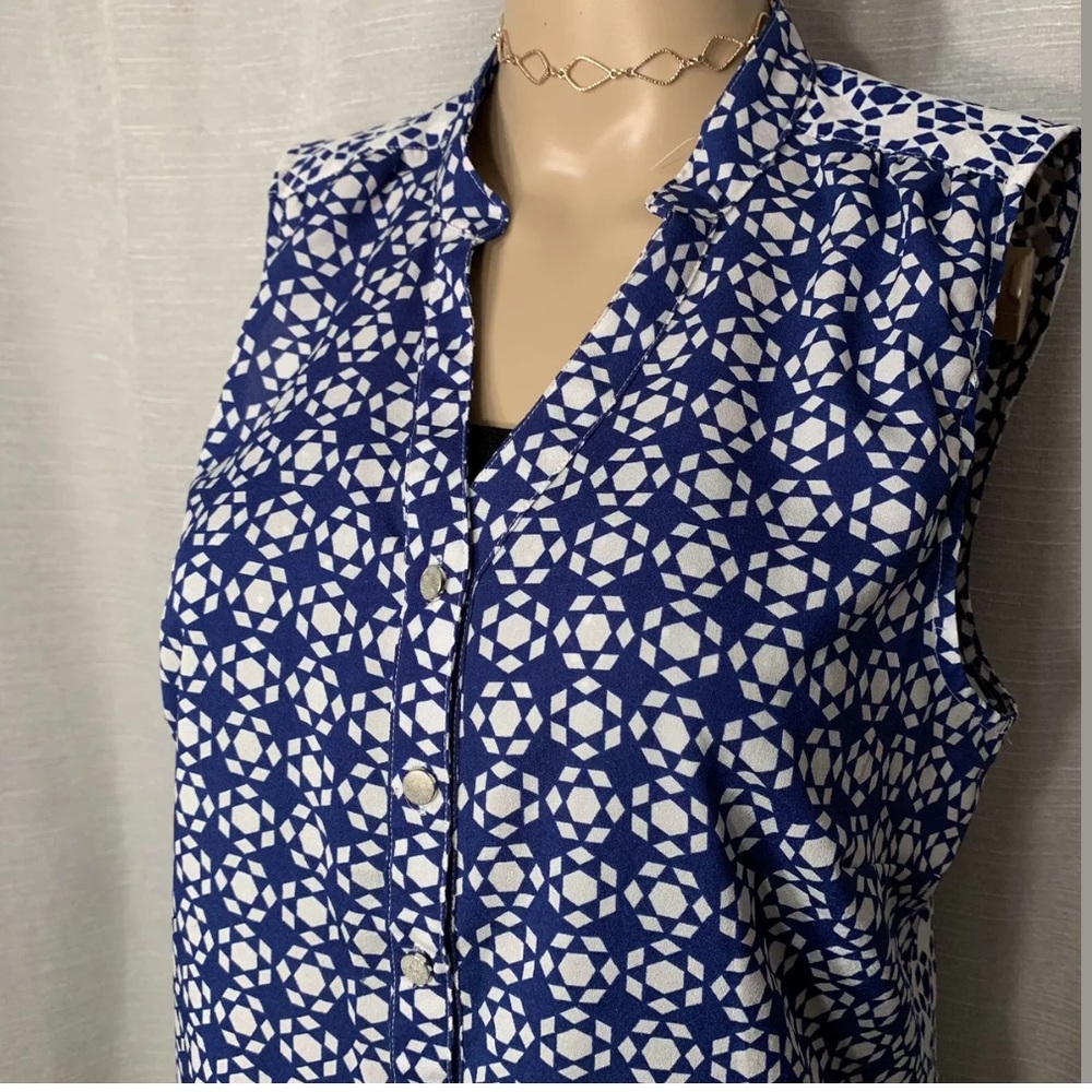 Notations Button Down Blouse Size Medium - image 2